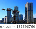 A collaboration between a high-rise apartment building and a historic crane 131696760