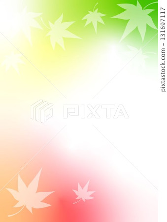 Autumn colorful autumn leaves gradient background material texture maple red orange yellow green 131697117