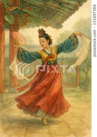 韓服扇舞　古典之美的流動 131697368