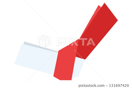 簡單的等距圖標，一張財富單，一張捆綁的財富單 131697420