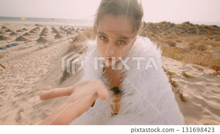 Enchanting Beach Vibes A Dreamy and Serene Seaside Portrait that Captures the Essence of Summer Enchanting Beach Vibes A Dreamy and Serene Seaside Portrait that Captures the Essence of Summer 131698423