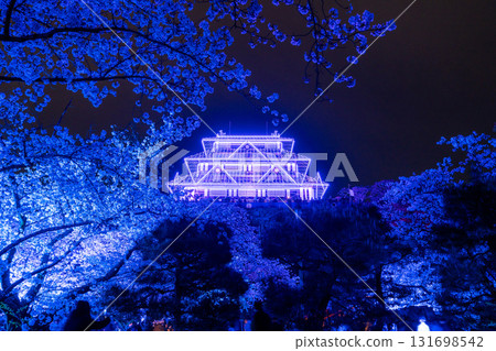 <福岡縣>舞鶴公園～點燈櫻花盛開 131698542