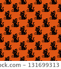 Halloween Seamless Patterns Orange Black Digital Paper 131699313