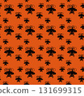 Halloween Seamless Patterns Orange Black Digital Paper 131699315