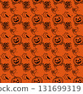 Halloween Seamless Patterns Orange Black Digital Paper 131699319