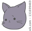 A cute black cat character icon in trouble 131699469