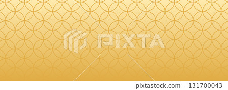Japanese-style background material: gold cloisonne pattern, horizontal, gradation 131700043