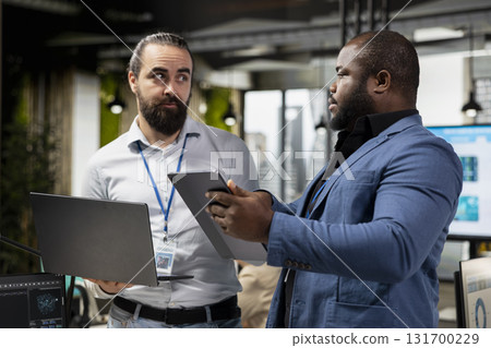 Administrator and assistant gather data from monthly reports, reviewing performance metrics and creating graphs that align with project goals. Teamwork for innovation and achievement. 131700229