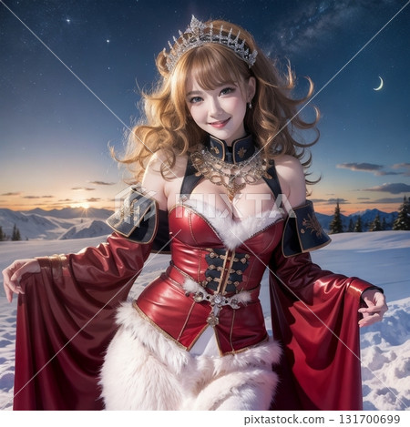 Dusk in the snow. Dusk in the snow. 131700699