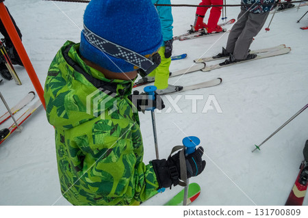 skiing, ski resort, younger 131700809