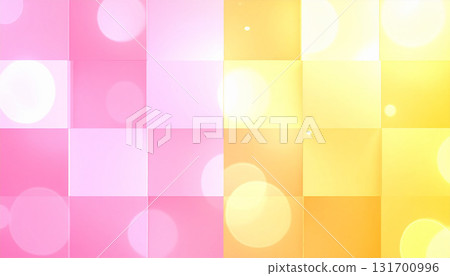 粉紅色和黃色瓷磚圖案背景 131700996