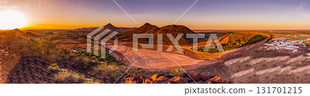 Kawalasee Kalase River seasonal river Lodwar Town Turkana County region Kenya Sunset Landscapes 131701215