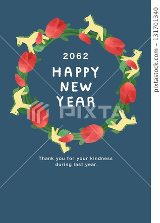 2026 Horse Year New Year's card template 131701340
