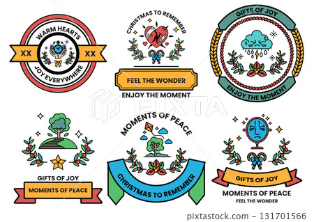 The image is a collection of six different designs 131701566