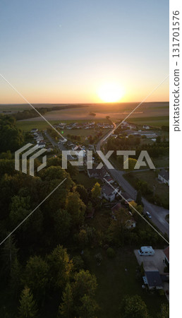 Bergnicourt, Rethel, Ardennes, Grand-Est, France, August, 28th, 2025, A Serene and Beautiful Sunset Bergnicourt, Rethel, Ardennes, Grand-Est, France, August, 28th, 2025, A Serene and Beautiful Sunset 131701576