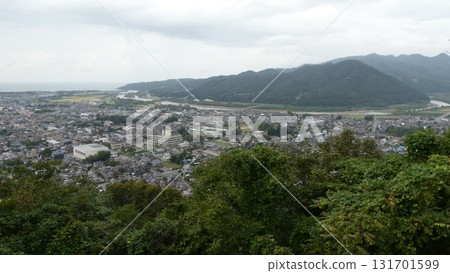 從村上城遺址眺望城鎮 131701599