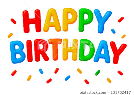 多彩的生日字母 131702417