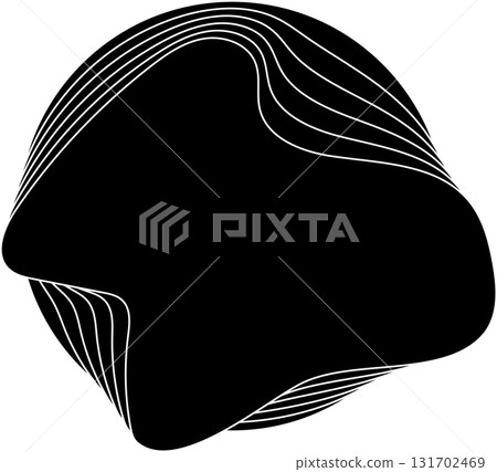 Circle black overlapping blend effect. Element for frame, label, tag, badge Circle black overlapping blend effect. Element for frame, label, tag, badge 131702469