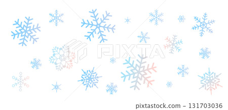 Gradient snowflake wallpaper pattern background illustration vector material 131703036