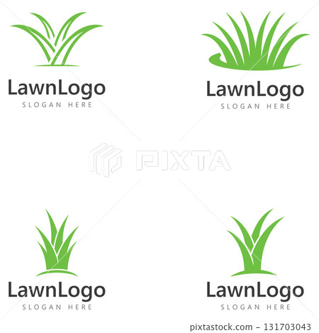 Lawn logo vector design concept nature Lawn logo vector design concept nature 131703043
