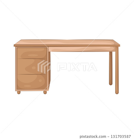 Illustration of classroom desk  131703587