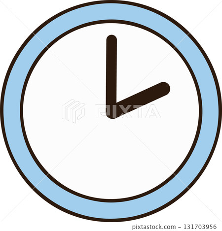 類比時鐘圖示 | 適合商務和日常使用的平面設計 131703956