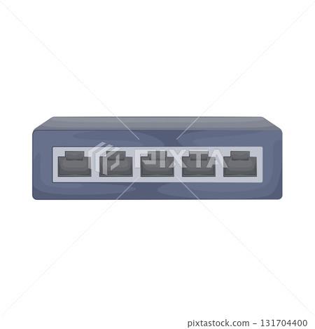 Illustration of ethernet switch Illustration of ethernet switch 131704400