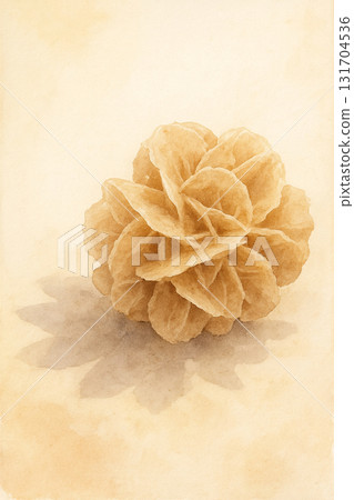 沙漠玫瑰的靜默之光｜Desert Rose Minimalist Still Life 131704536