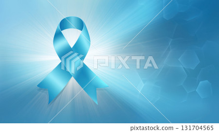 Blue ribbon promotes diabetes health education, created AI 131704565