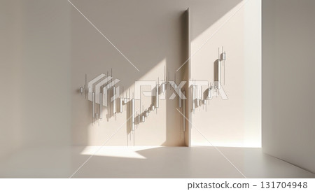 Currency charts painted on the wall 131704948