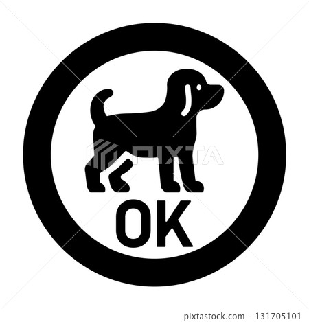Dog OK icon - Stock Illustration [131705101] - PIXTA