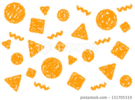 Crayon material: A pop background with geometric patterns Crayon material: A pop background with geometric patterns 131705319