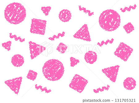 Crayon material: A pop background with geometric patterns Crayon material: A pop background with geometric patterns 131705321