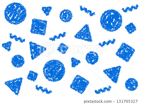 Crayon material: A pop background with geometric patterns Crayon material: A pop background with geometric patterns 131705327