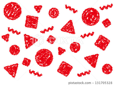 Crayon material: A pop background with geometric patterns 131705328