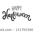 Happy Halloween Lettering Vector Design. Season typography poster, Halloween banner. Holiday greeting card. 131705366