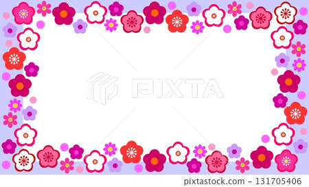 框架空白梅花 131705406