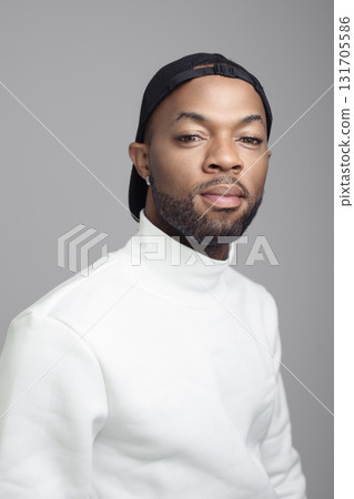 Portrait of black fashion American wearing great looking clothes Portrait of black fashion American wearing great looking clothes 131705586