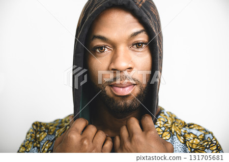 Portrait of black fashion American wearing great looking clothes Portrait of black fashion American wearing great looking clothes 131705681