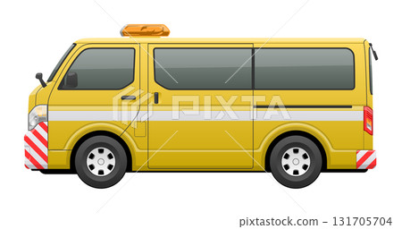 車輛（廂式道路巡邏車）側面圖 131705704