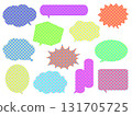 Simple speech bubble set - Vivid dot 131705725