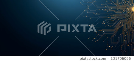 Abstract Technology Background with Circuit Board Patterns and Glowing Connections Abstract Technology Background with Circuit Board Patterns and Glowing Connections 131706096
