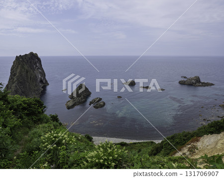 從島武海岸的觀景台眺望大島 131706907