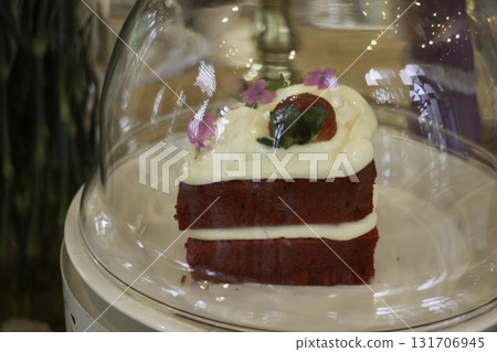 Fresh bake dessert delicious cakes in cafe 131706945