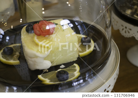 Fresh bake dessert delicious cakes in cafe 131706946