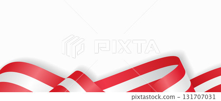 Peruvian flag stylized wavy ribbon abstract background. Vector illustration. Peruvian flag stylized wavy ribbon abstract background. Vector illustration. 131707031