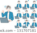 10 patterns set of young freelance men 131707181