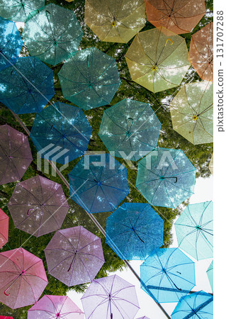 Umbrellas at Kurobane Castle Ruins Park Umbrellas at Kurobane Castle Ruins Park 131707288