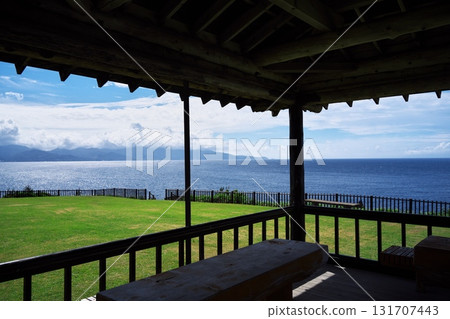 Summer Tsugaru Peninsula: View from the gazebo at Ikamazaki Campground 131707443