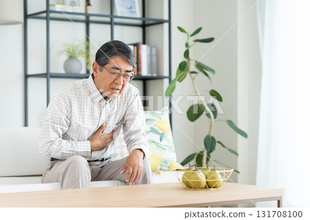 客廳出現胸痛的老人 131708100